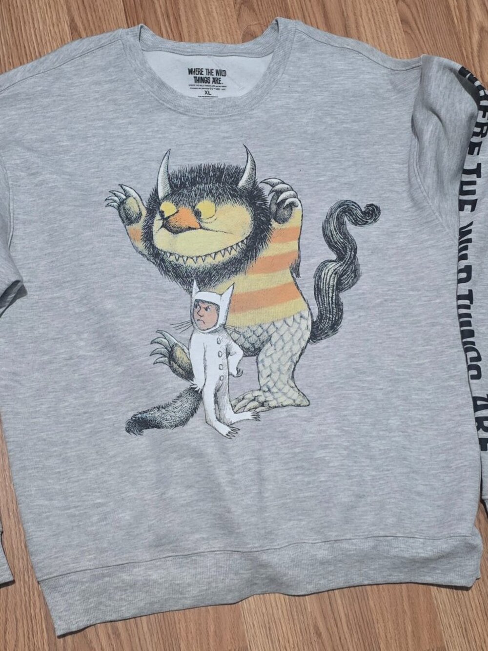 Where the Wild Things Are Grey Max Wild Things Sweater Sweatshirt Size XL New
